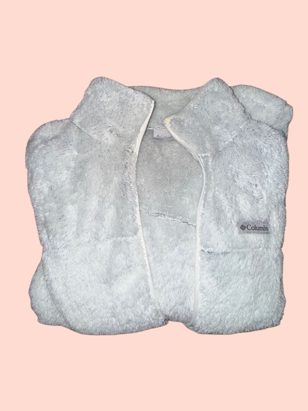 Columbia Cream Sherpa Teddy Fleece Full Zip Jacket | Soft Plush Women’s - Picture 1 of 4